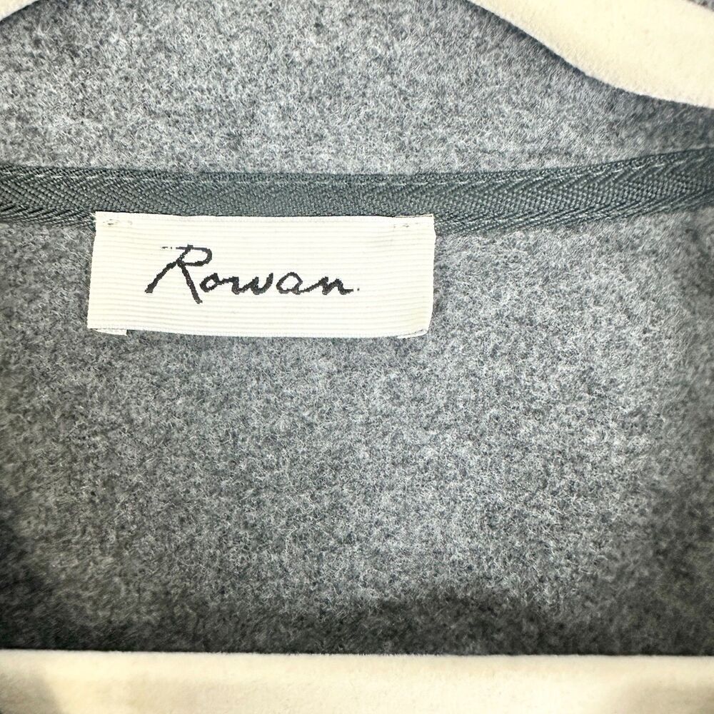 Rowan Presley Felted Raglan Zip Up Size Medium Faded Black Melange NWOT - Picture 5 of 6